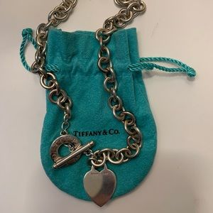 Tiffany & Co Heart Charm Toggle Necklace